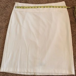 Winter White Below-Knee Cato Skirt